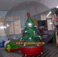 Inflatable Globe Covered Tree