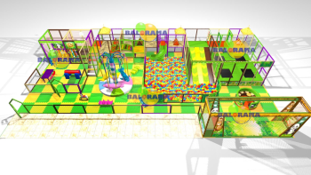 150m² game track ball pool