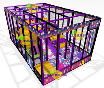 Astronaut Softplay Park with Conveyor Slide 5.85x3.5x2.7h Astronaut Softplay Park with Conveyor Slide 5.85x3.5x2.7h