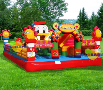 Cute Duck Inflatable Playground 8x5x3m