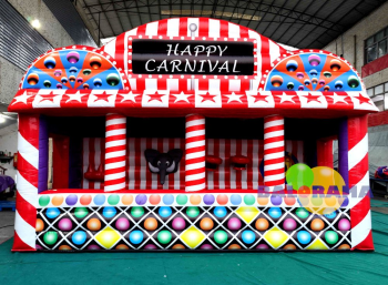 Happy Carnival Four-Piece Inflatable Set 6x2.4x3.9h Mt