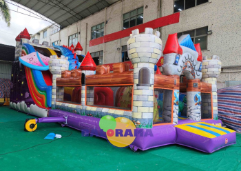 Inflatable Giant Dragon Park Imported 14x5x6m