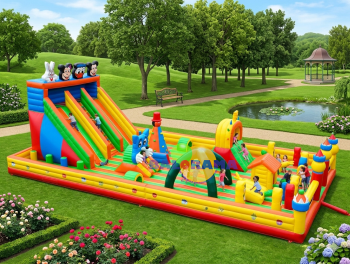 Inflatable Playground Giant Amusement Park 20x10x7m Inflatable Playground Giant Amusement Park 20x10x7m
