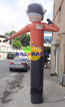 Inflatable Waving Mascot Man 4 Mt