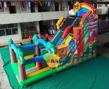 Rainbow Inflatable Slide 8x3.6x5.4m