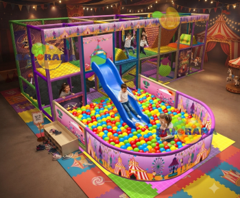 Softplay Ball Pool with Roller Slide 7x2.5x2.4h Mt