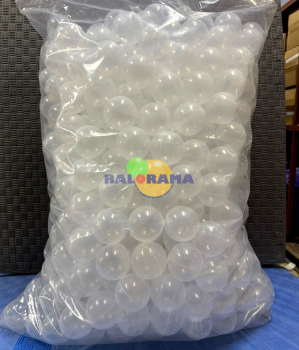 Transparent Play Pool Balls 7cm - 500 Pieces
