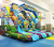 Cheerful Animals Inflatable Water Slide 4x4x2.9mt