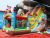 Inflatable Park Vikings Playground With Balloon Slide 8x3.5x6h Mt