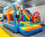 Colorful Circus Inflatable Playground 5.2x4.5x3.8h Mt