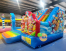 Colorful Circus Inflatable Playground 5.2x4.5x3.8h Mt