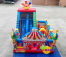 Colorful Clown Inflatable Playground 6x5x5.2h Mt