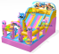 Cute Characters Inflatable Playground 8x5x4.5h Mt