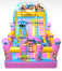Cute Characters Inflatable Playground 8x5x4.5h Mt