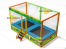 Semi Commercial Double Trampoline 4x2x2.5m