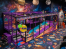 Space Softplay Playground with Roller Slide 6.8x2.7x2.6h Mt