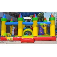 Castellated Inflatable Playground 6x4x2.5m