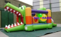 Crocodile Inflatable Playground 6x3x2.5m