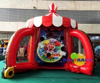 Inflatable Clown Interactive Four-Piece Set 5.8 x 4.5h Mt