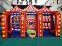 Inflatable Colorful Triple Combo Park 5.2x2.15x2.9h Mt
