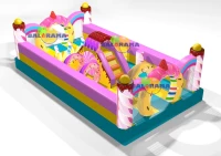 Inflatable Donut Candy Theme Playground 7x4x2.4h