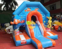 Inflatable Playground Atlantis Slide With Hopper 4.6x3x3h Mt