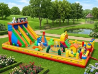 Inflatable Playground Giant Amusement Park 20x10x7m Inflatable Playground Giant Amusement Park 20x10x7m