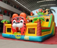 Inflatable Tiger combo playground 9x6x5. 5m