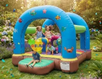 Mermaid Inflatable Playground 2.8x2.8x2.5m Mermaid Inflatable Playground 2.8x2.8x2.5m