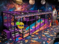 Space Softplay Playground with Roller Slide 6.8x2.7x2.6h Mt