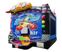Racing Stars Inflatable Playground 4x4x4h Mt