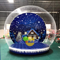 Inflatable Christmas Snow Globe 4x6x3m