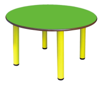 Metal Legged Flat Table 90cm