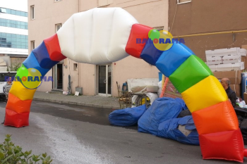 Colorful Arch Balloon 8m