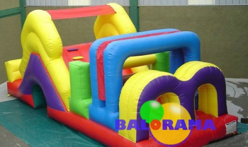 Disabled Track Inflatable Playground 7x3.5x3m