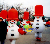 Inflatable Snowman Costume 3m