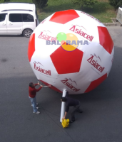 Inflatable Soccer Ball Advertising Balloon 4m